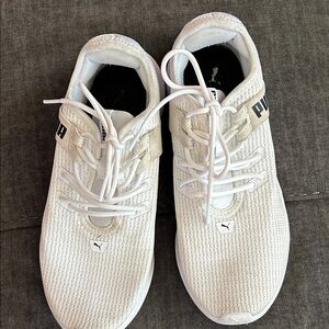 Puma Womens White Mesh Sneakers